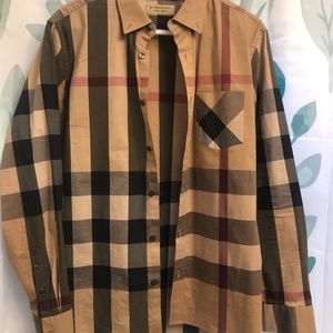 Burberry London button down large gorgeous stunning